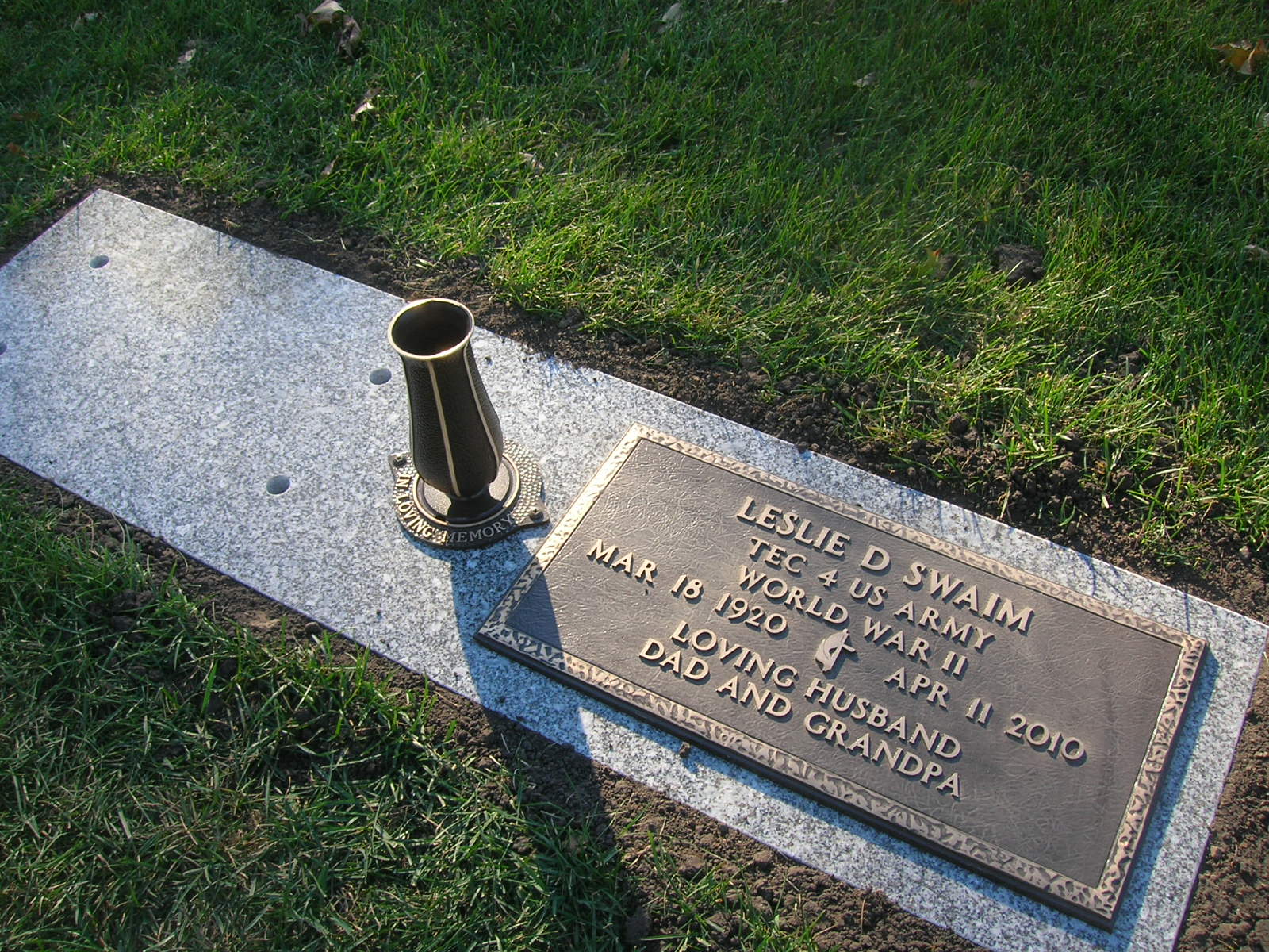 LESLIE DALE SWAIM Remember My Journey